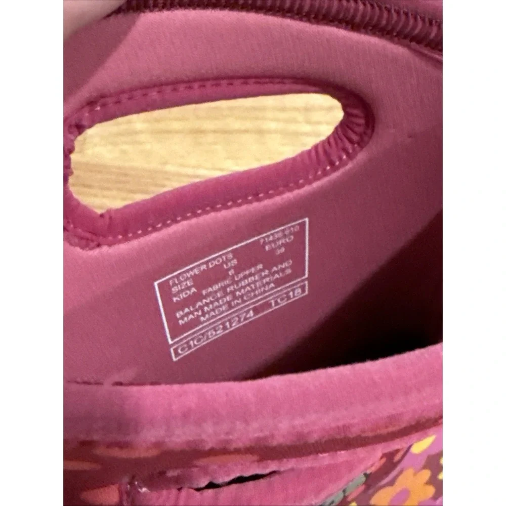 Bogs Flower Dots Youth Girls Size 6 Pink Floral Waterproof Winter Snow Boots